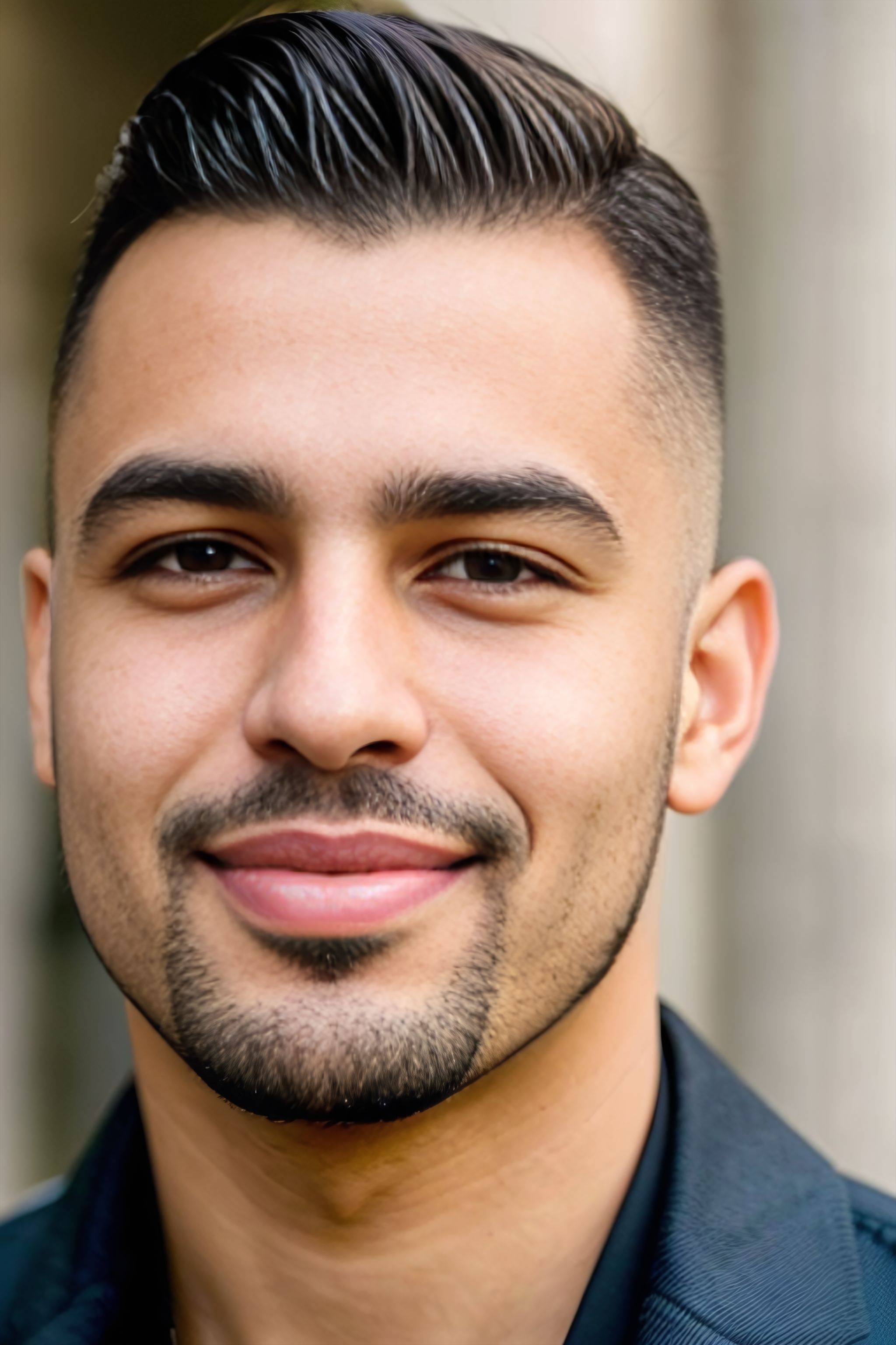 Portrait generated with Stable Diffusion.